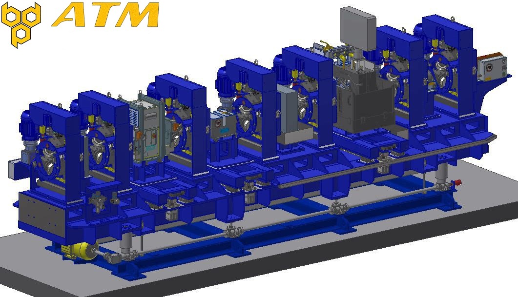 Finishing lines and testing systems for round steel products